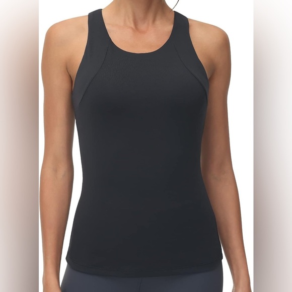 2/$12 Disbest Yoga Tank Size XL Black Activewear Buttery Soft Athleisure Workout - Picture 11 of 11